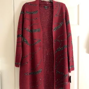 Alfani Sequin Sweater Jacket - Small